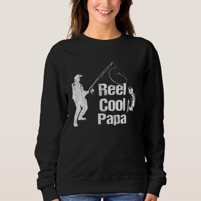 Backprint Reel cool Papa Sweatshirt (Vorderseite)