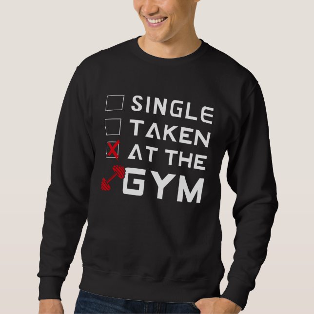 Backprint Single Taken Gym Forgiving Gym Training Sweatshirt (Vorderseite)