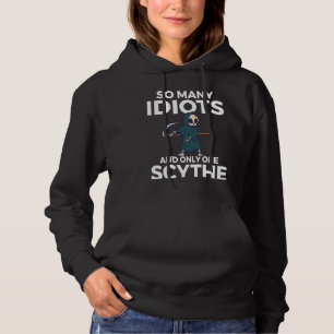 Backprint So viele Idioten und nur ein Schwa Hoodie