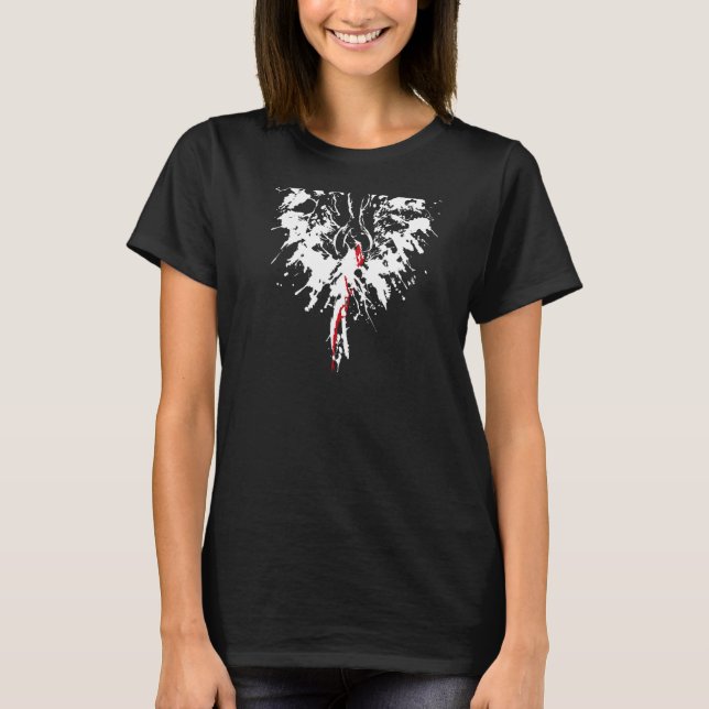 Backprint steigender Phoenix Motiv Splash Phoenix  T-Shirt (Vorderseite)