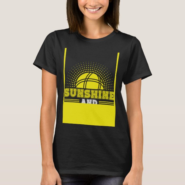 Backprint Sunshine And Bocce Ball T-Shirt (Vorderseite)