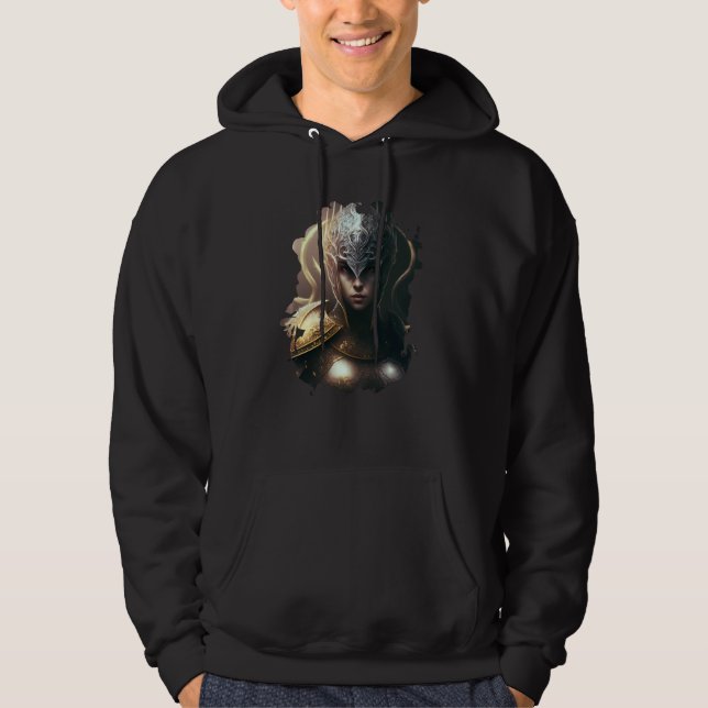 Backprint The fantasy female hero Hoodie (Vorderseite)