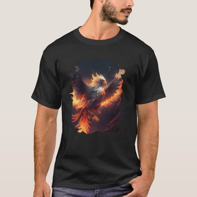 Backprint The majestic rise of the epic phoenix  1 T-Shirt (Vorderseite)