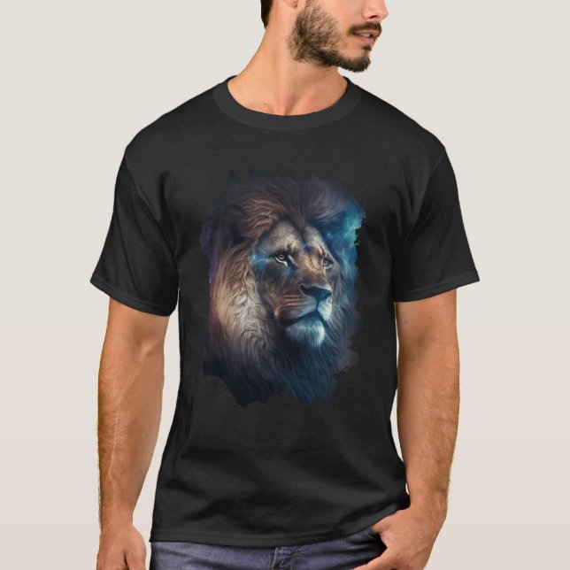 Backprint The mystical strong king of wilderness a T-Shirt (Vorderseite)
