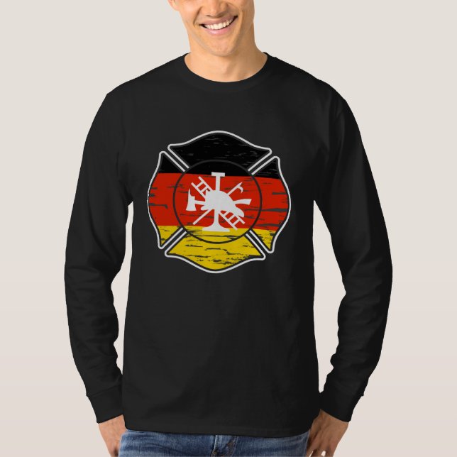 Backprint Voluntary Fire Brigade Germany T-Shirt (Vorderseite)