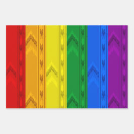 Backrooms Pride Regenbogen Geschenkpapier Set
