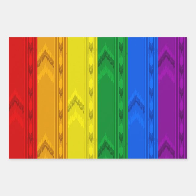 Backrooms Pride Regenbogen Geschenkpapier Set (Vorderseite)