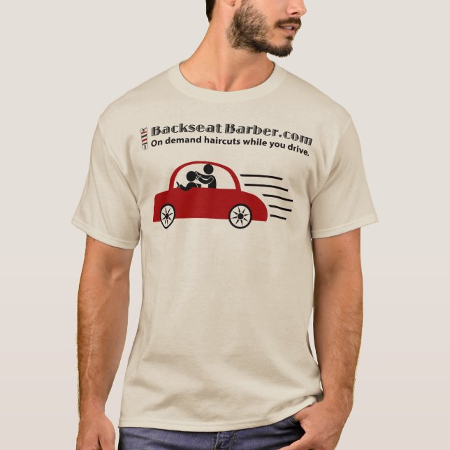 BackseatBarber.com T-Shirt (Vorderseite)