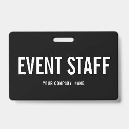 Backstage-ID-Abzeichen für Unternehmenstagsmitarbe Ausweis