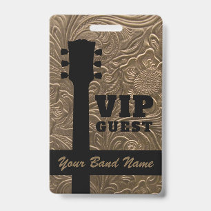 Backstage Pass VIP Band Country Musik Rock Schlüss Ausweis
