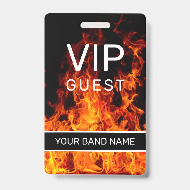 Backstage Pass VIP Custom Band Merame Lanyard Ausweis (Vorderseite)