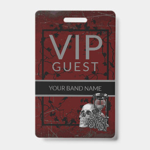 Backstage Pass VIP Individuelle Name Rock Band Lan Ausweis