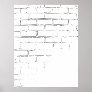 Backstein Wandstruktur Poster