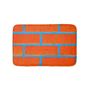 Backsteinmauer-Bad-Matte Badematte