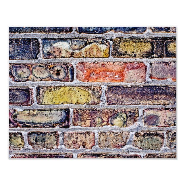 Backsteinmauer Fotodruck (Vorne)