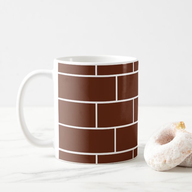 Backsteinmauer  kaffeetasse (Mit Donut)