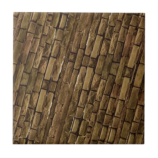 Backsteinmauer-Muster Fliese (Vorderseite)