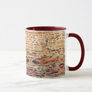 Backsteinmauer-Muster Tasse