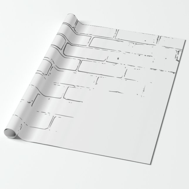 Backsteinwand Geschenkpapier (Ungerollt)