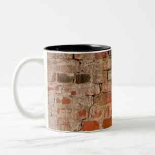 Backsteinwand Zweifarbige Tasse