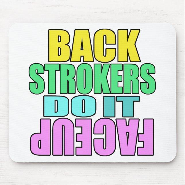 Backstrokers tun es nach oben mousepad (Vorne)