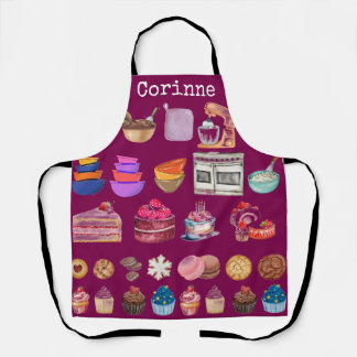 Backthemden Cupcakes Cake Cookie Bowls Mixer Schürze