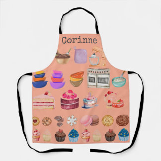 Backthemden Cupcakes Cake Cookie Bowls Mixer Schürze