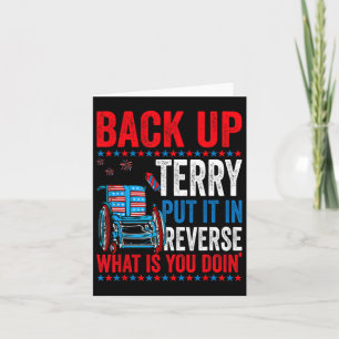 Backup Terry setzen Sie es in umgekehrte Feuerwerk Karte