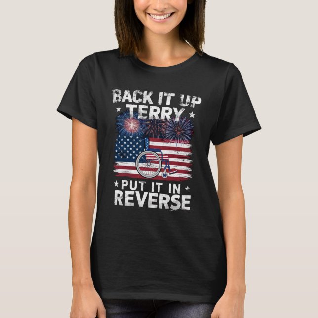 Backup Terry setzen Sie es in umgekehrte Feuerwerk T-Shirt (Vorderseite)