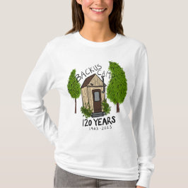 Backus Camp Langschläfer gefärbter T - Shirt