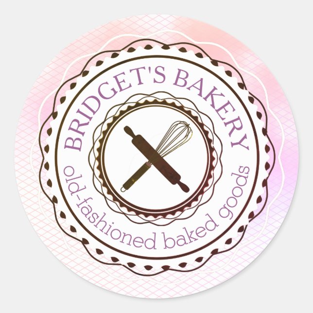 Backutensilien aus der Küche des Aufklebers Runder Aufkleber (Vorderseite)