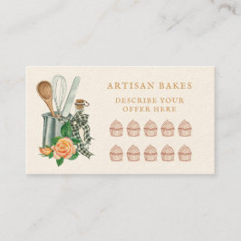 Backutensilien Bäckerei Bäcker Treuekarte