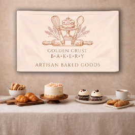 Backutensilien Bäckerei Banner