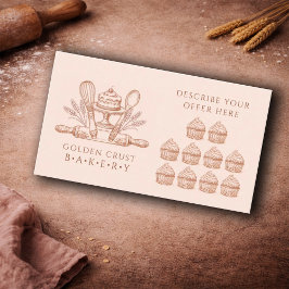 Backutensilien Bäckerei Treuekarte