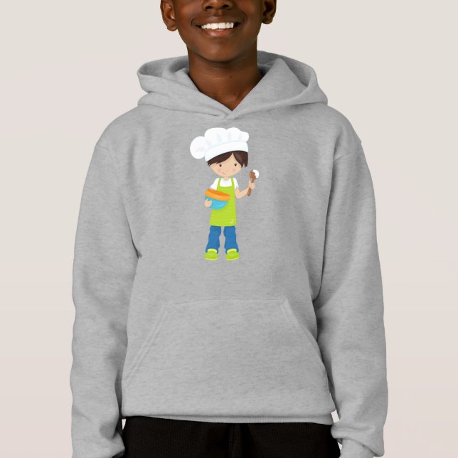 Backwaren, Bäcker, Bäckerei, Schürze, Niedlicher J Hoodie (Vorderseite)