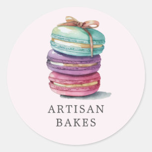 Backwaren Cookies Aquarell Baker Produktkennzeichn Runder Aufkleber
