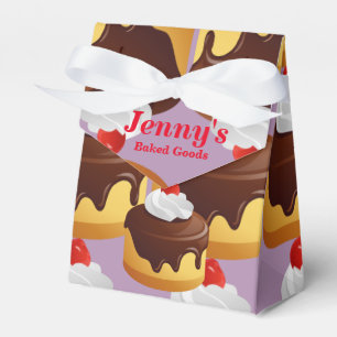 Backwaren Custom Zelt Gevor Box Lila Geschenkschachtel