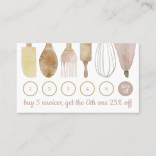 Backwaren Handwerkzeuge Kuchen Küchentreue Visitenkarte