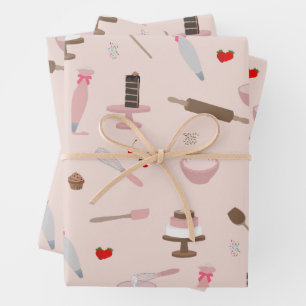 Backwaren & Kochen Backwaren Kochen Geschenkpapier Set