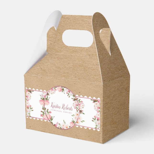 Backwaren und Floral Craft Papier Schachtel Geschenkschachtel (Vorderseite)