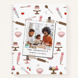 Backwaren und Kochgeschenke Familienrezepte Foto Notizbuch