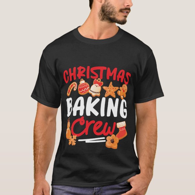 Backweihnachtsgebäck Crew Lebkuchen Mann T-Shirt (Vorderseite)