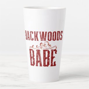 Backwoods Babe Typografy Milchtasse