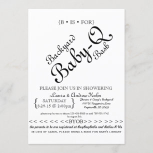 Backyard Baby-Q-Bash Einladung