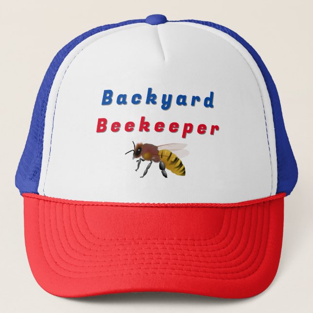 Backyard Beekeeper Truckers Hat Truckerkappe (Vorderseite)