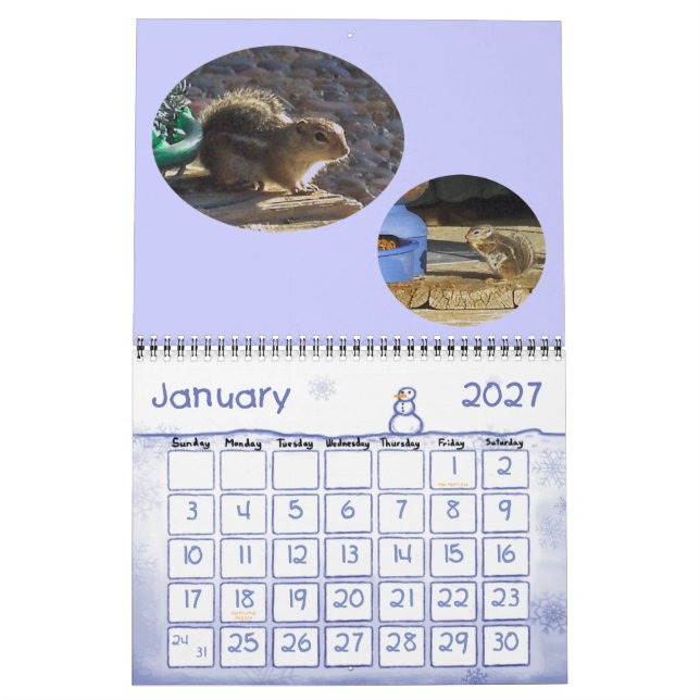 BACKYARD-BESUCHER KALENDER (Jan 2027)