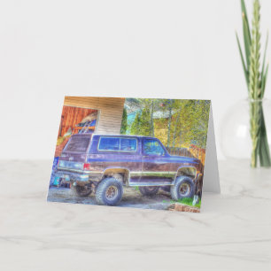 Backyard Blazin' - greeting card Karte