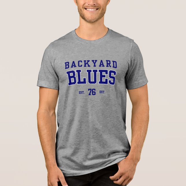 Backyard blues Vintage T-Shirt Tri-Blend Shirt (Vorderseite)