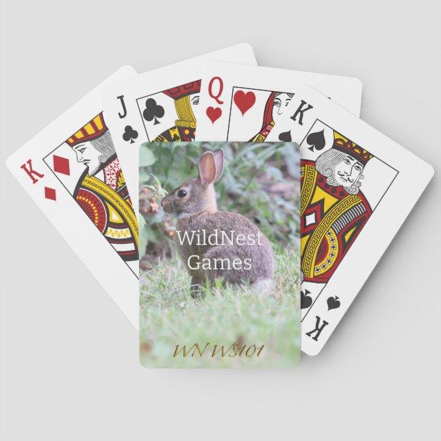 Backyard Bunny Customizable Playing Cards Spielkarten (Rückseite)