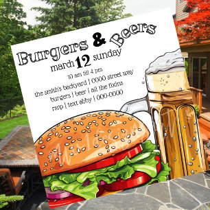 Backyard Burgers & Beer Summer   Einladung im Früh